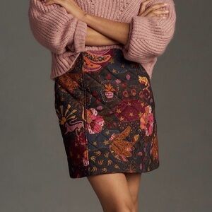 FARM Rio Quilted Printed Mini Skirt